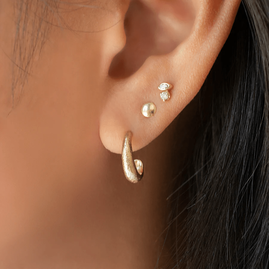 Round Heart Hook Earrings – Melanie Golden Jewelry