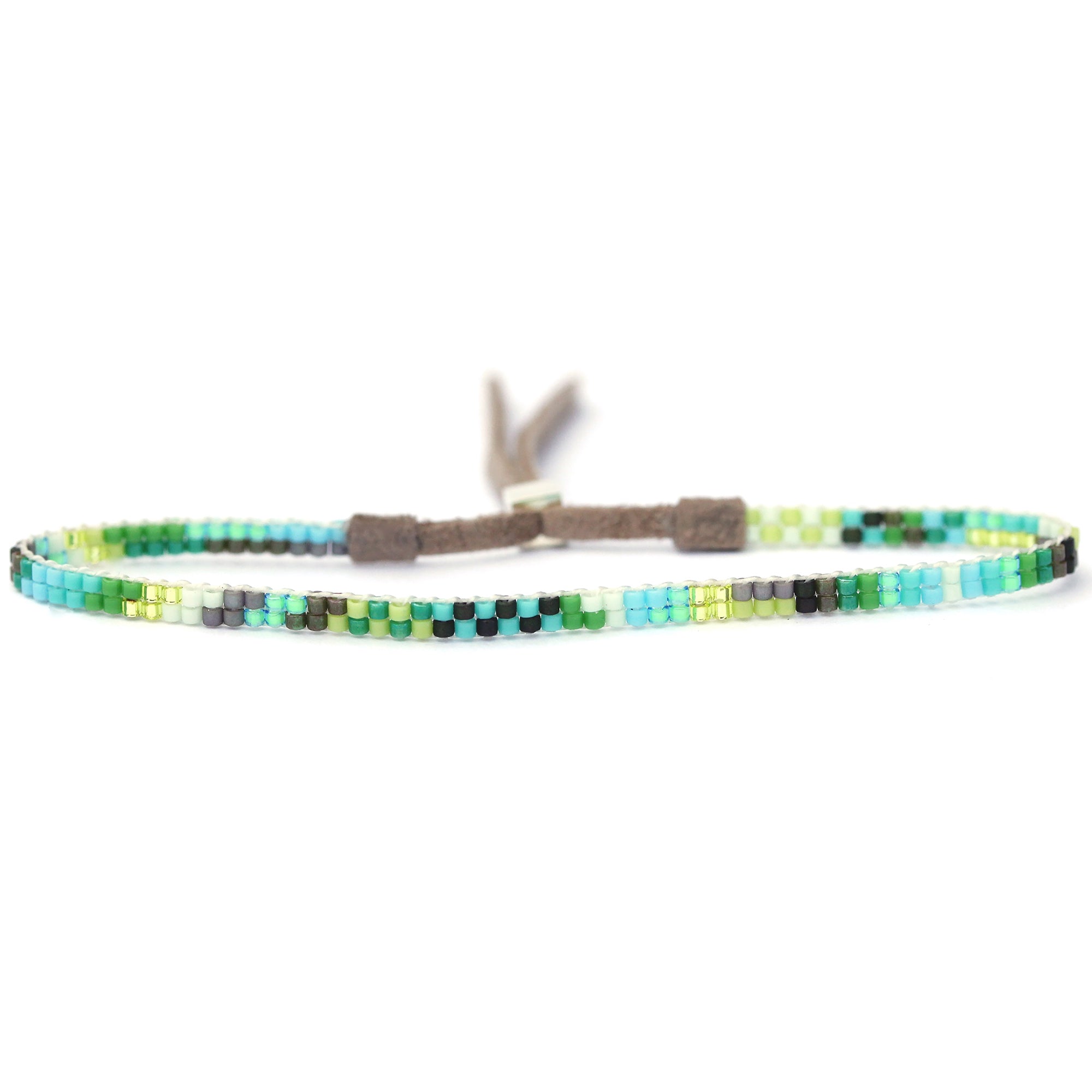 Rainbow Bracelet Woven Loom with Japanese Seed Beads Adjustable