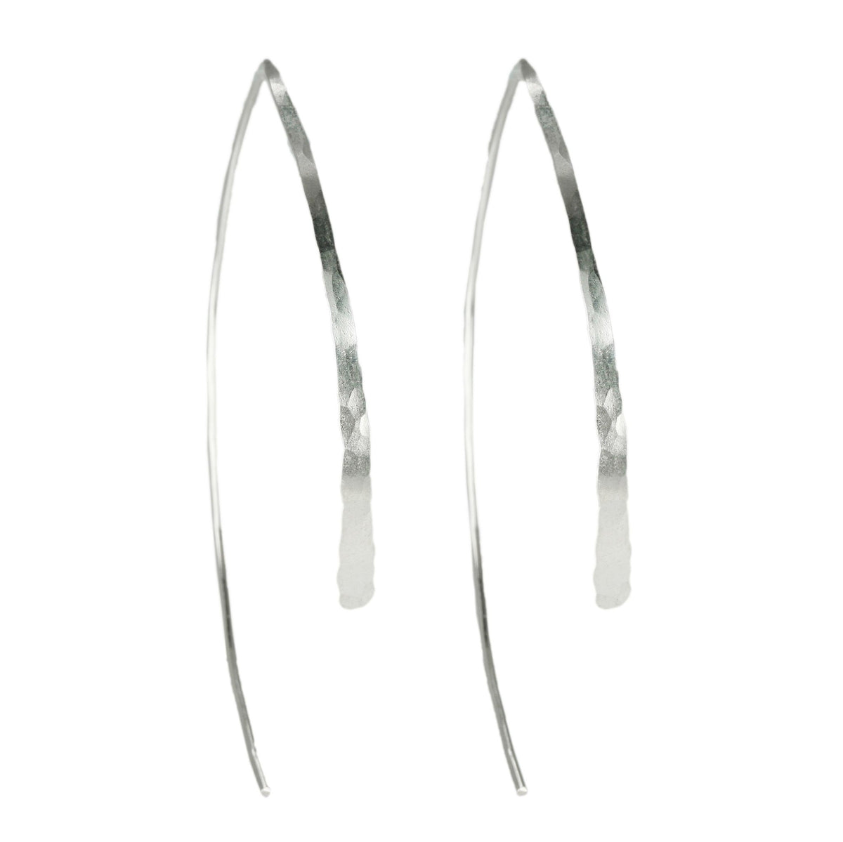 シルバーMelissa joy manning Wishbone Hoops-