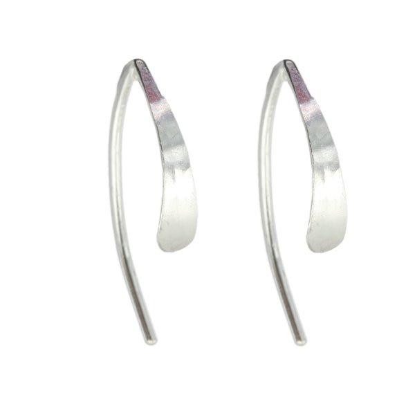 シルバーMelissa joy manning Wishbone Hoops-