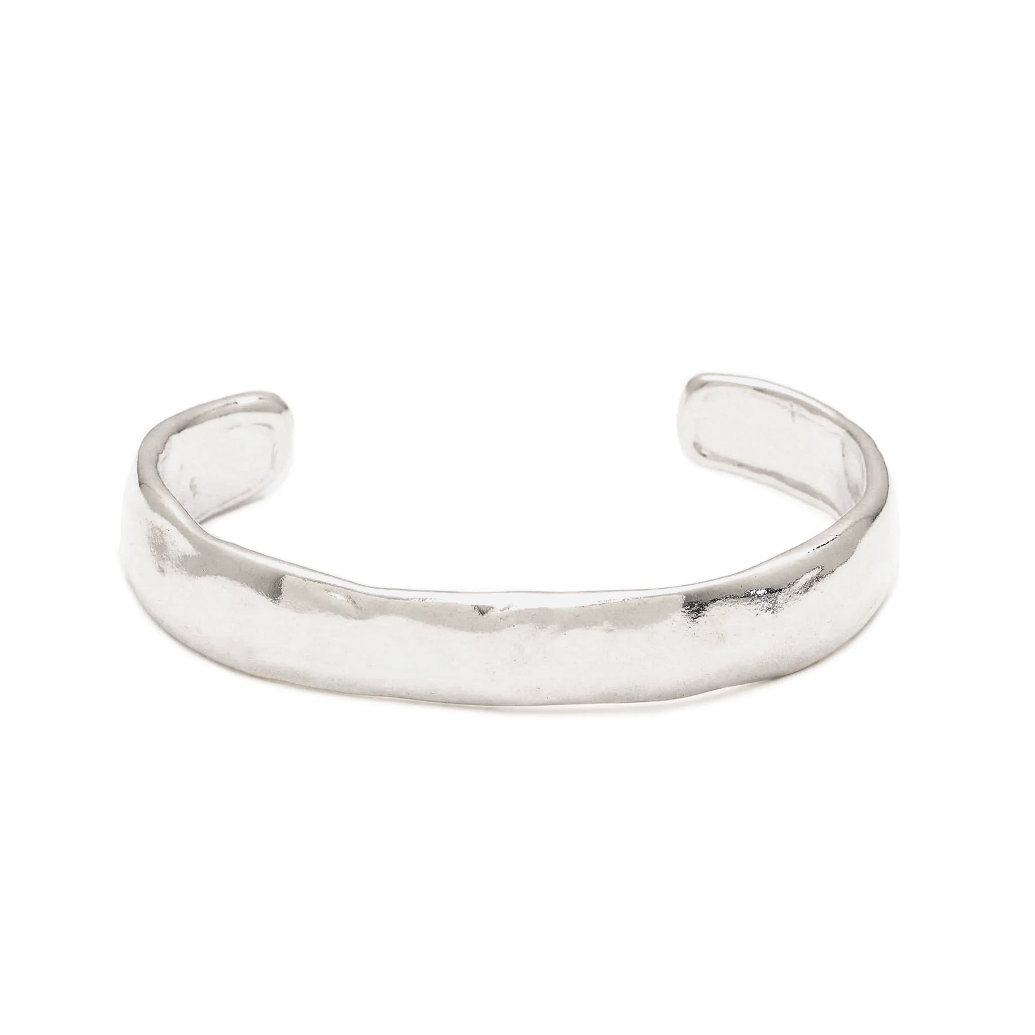 Sterling Silver Hammered Cuff - Joy Bracelet
