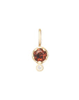 10K Gold Birthstone Charm with Diamond Drop - Peridot Fine Jewelry - Zahava