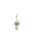 10K Gold Birthstone Charm with Diamond Drop - Peridot Fine Jewelry - Zahava