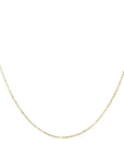 14K Gold "Bella" Elongated Ball Chain - 16" - Peridot Fine Jewelry - Zahava