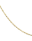 14K Gold "Bella" Elongated Ball Chain - 16" - Peridot Fine Jewelry - Zahava