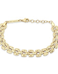 14K Gold Medium Panther Chain Bracelet - Peridot Fine Jewelry - Zoe Chicco