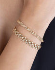 14K Gold Medium Panther Chain Bracelet - Peridot Fine Jewelry - Zoe Chicco