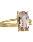 18K & Cushion Cut Mauve Scapolite Ring - Peridot Fine Jewelry - Rosanne Pugliese