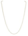 18K Gold Cable Link Chain in 16 - 18" - Peridot Fine Jewelry - Caroline Ellen