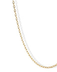 18K Gold Drawn Link Chain in 18" - Peridot Fine Jewelry - Caroline Ellen