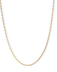 18K Gold Drawn Link Chain in 18" - Peridot Fine Jewelry - Caroline Ellen