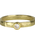 22K & 18K Bezel-Set Round Diamond Ring