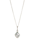 "Baspa" Keshi Pearl Pendant Necklace - Peridot Fine Jewelry - dan - yell