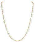 Gold Large "Airy" Cable Chain In 16" - Peridot Fine Jewelry - Caroline Ellen