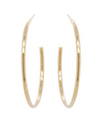 Gold Large "Round Wire" Hoop Earrings - Peridot Fine Jewelry - Zoe Chicco