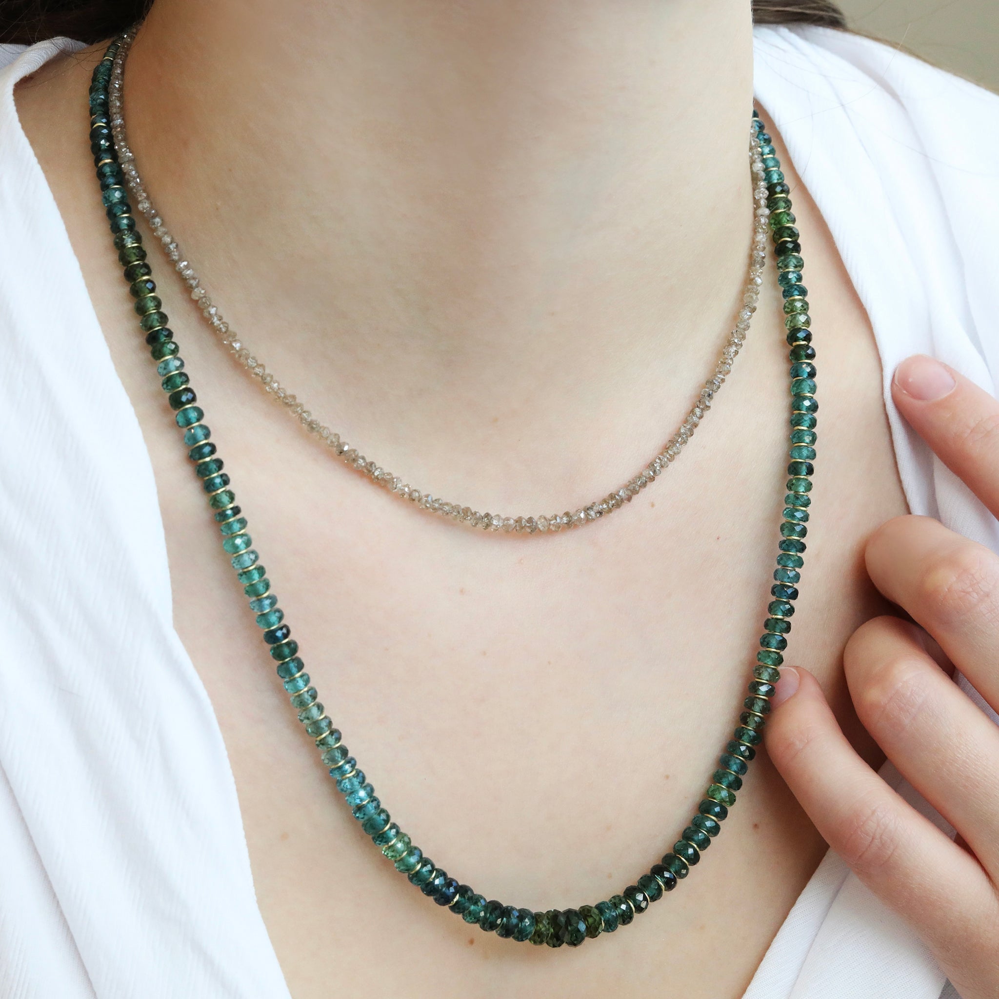 Green-blue necklace deals