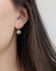 Mini Oval Faceted Citrine Earrings - Peridot Fine Jewelry - Rosanne Pugliese