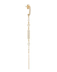 Princess, Marquise & Trillion Diamond Long Earring - Peridot Fine Jewelry - Celine Daoust