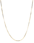 14K Gold Box Chain in 20" - Peridot Fine Jewelry - Zahava