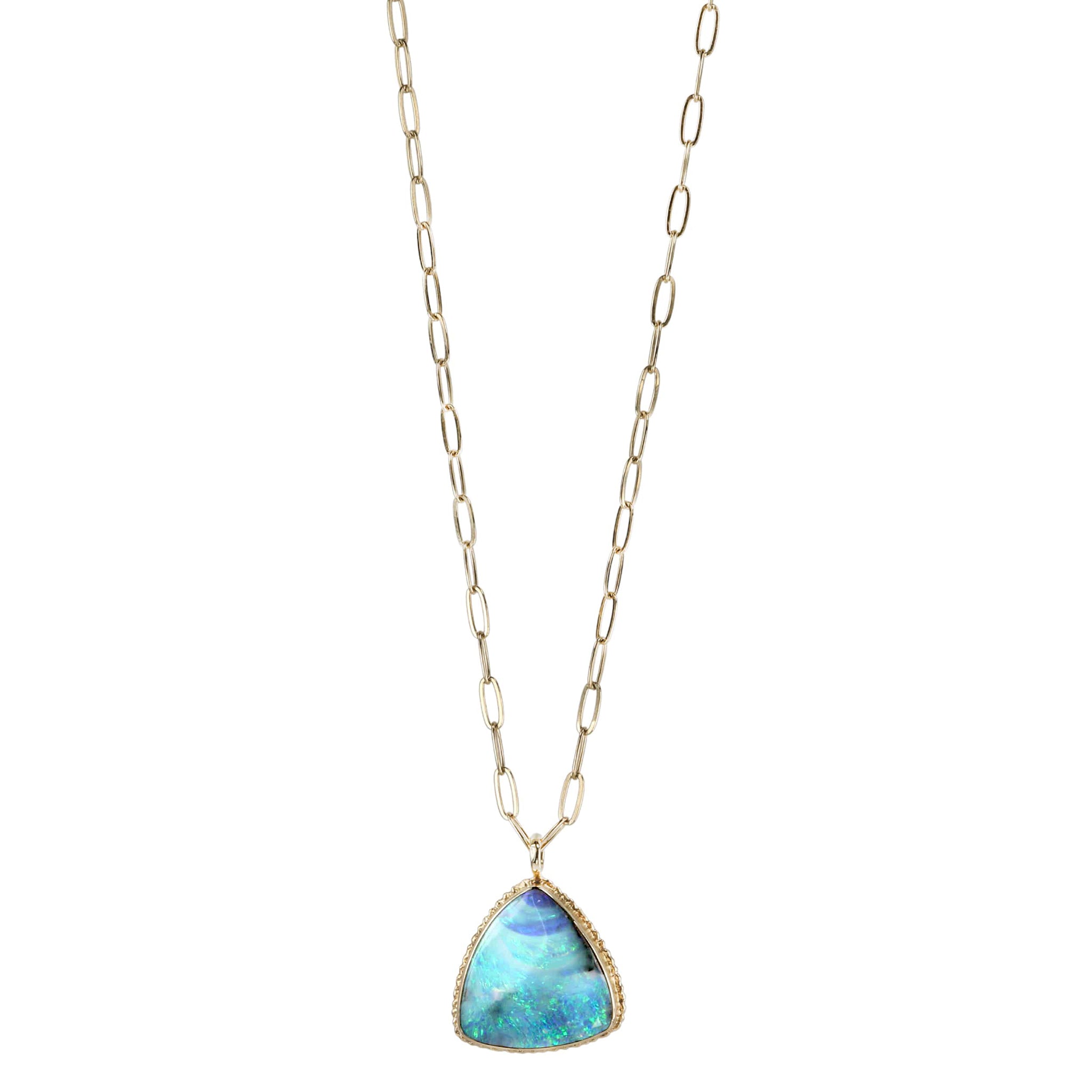 Large on sale opal necklace