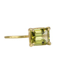 Rosanne Pugliese 18 Karat Yellow Gold Prong-Set Emerald Cut Citrine "Mini Gem" Ring