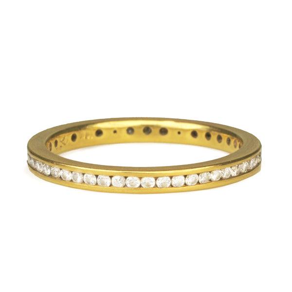 Anne Sportun Gold and Channel-Set Diamond Ring