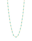 Gigi Clozeau 18K Gold Blue "Lagoon" Resin Beaded "Classic" Necklace