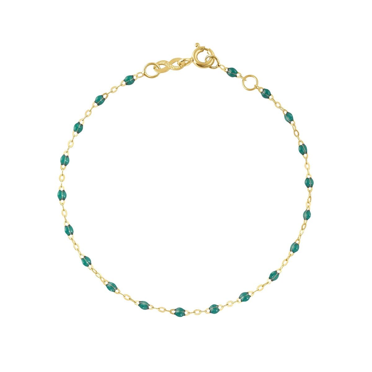 Gigi Clozeau 18K Gold &amp; Emerald Resin &quot;Classic&quot; Bracelet