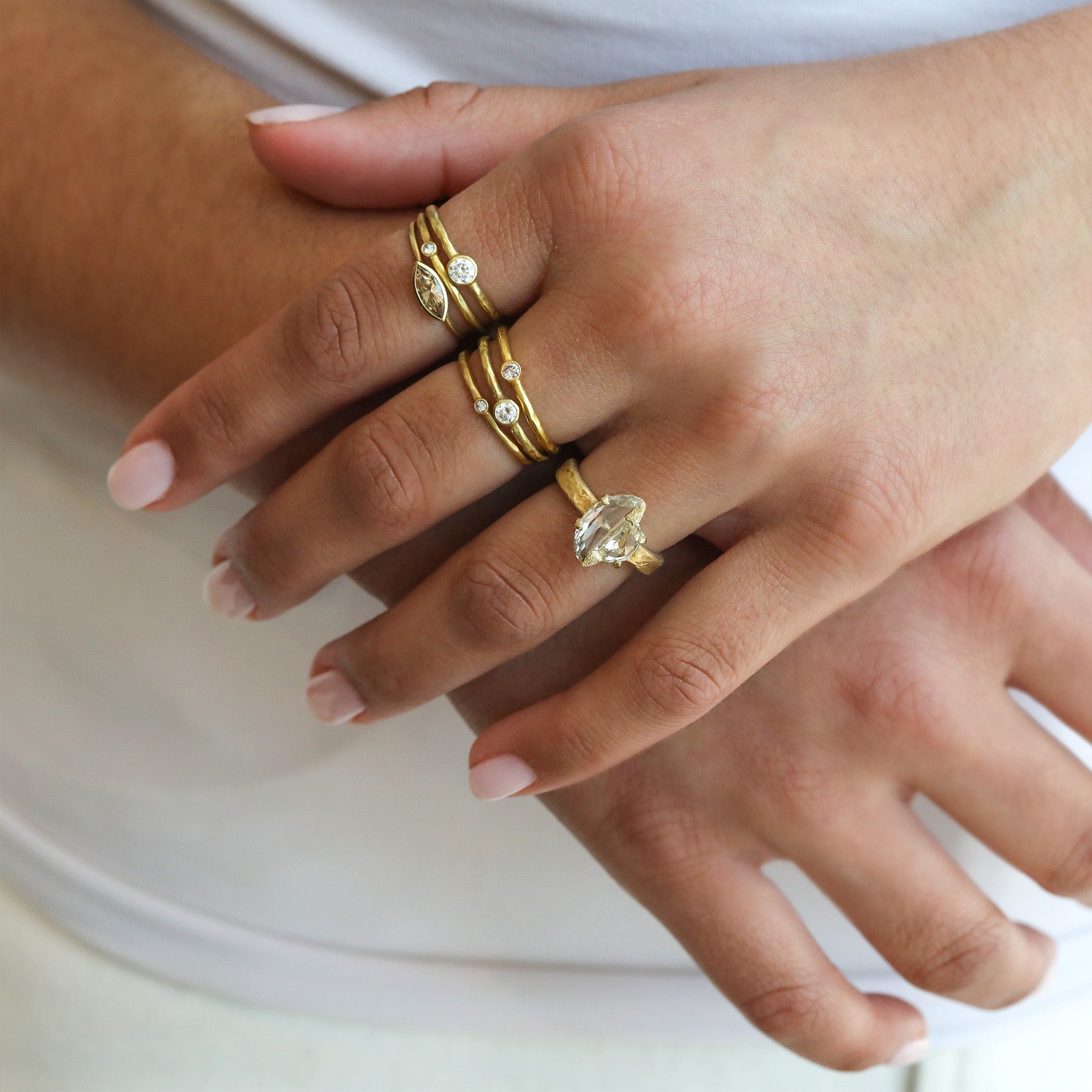 Hammered ring, hammered silver ring, hammered gold ring, Delicate ring, 18k gold ring / stackable rings / stackable rings hammered outlets gold ring