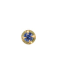 18K Gold Prong-Set Blue Sapphire Stud Earring - Peridot Fine Jewelry - Annie Fensterstock