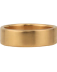 Caroline Ellen 18K Rose Gold "Flat Band" Ring with Rounded Edges