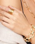 Caroline Ellen 20K Gold "Double" Ring