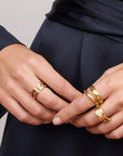 Caroline Ellen 20K Gold "Double" Ring