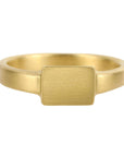 Caroline Ellen 20K Gold Rectangular Signet Ring