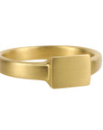 Caroline Ellen 20K Gold Rectangular Signet Ring