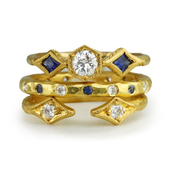 Antique, Estate & Consignment 22k Gold Tanzanite & Diamond Ring 200-1589 -  Hurdle's Jewelry
