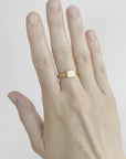 Caroline Ellen 20K Gold Rectangular Signet Ring