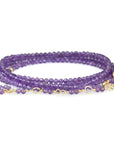 Amethyst Beaded Wrap Bracelet