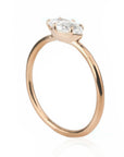 18K Rose Gold Pear