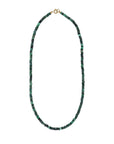 Faceted Raw Emerald Beaded Necklace