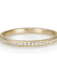 Yasuko Azuma Gold and Pave Diamond Halfway Eternity Band