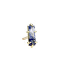 ILA 14 Karat Yellow Gold "Double Trouble" Sapphire Stud