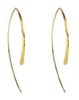 Large Gold "Wishbone" Earrings