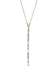 Lariat Necklace With 9 Baguette Diamonds - Peridot Fine Jewelry - TAP by Todd Pownell