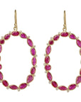 Multi-Shape Ruby "Mix-It-Up" Earrings with Diamonds - Peridot Fine Jewelry - Kothari