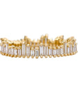 Artemer ORDER ONLY: 18K Gold & Needle Baguette Diamond "Cityscape" Eternity Ring