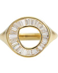 Artemer ORDER ONLY: 18K Gold Tapered Baguette Diamond "Sphere" Ring