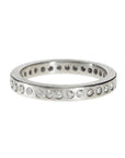 Palladium and Gypsy Set Diamond Ring