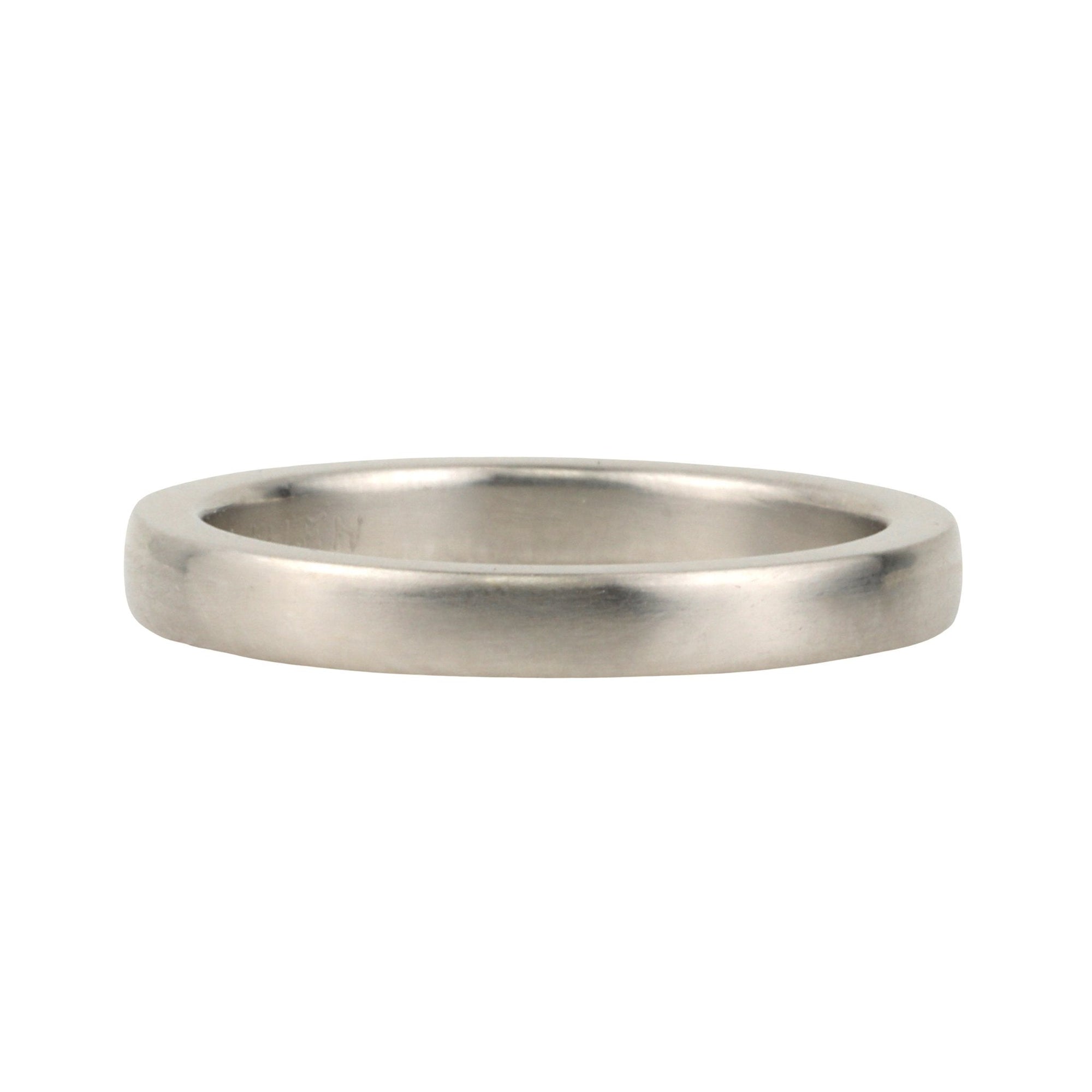 Caroline Ellen Platinum &quot;Flattish Band&quot; Ring