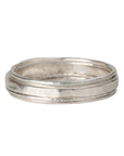 Sarah Macfadden Set of 5 Sterling Silver Hammered Stacking Rings with Varying Thickness